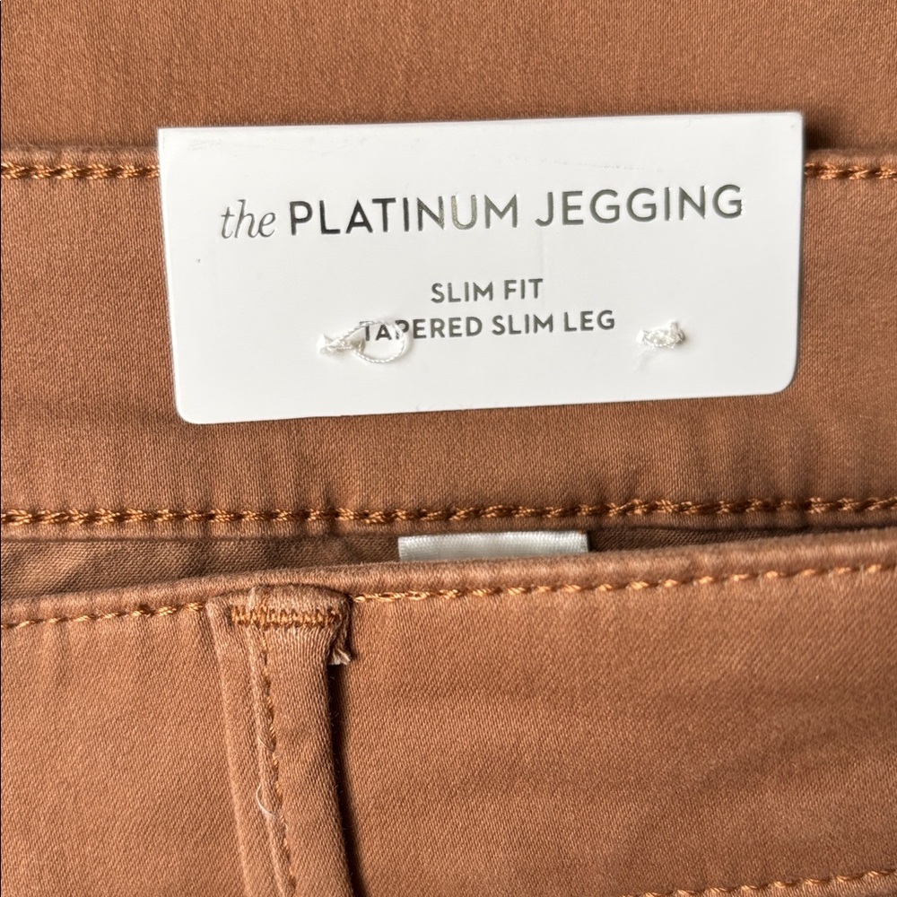 NWT Chico’s Platinum Jeggings Tapered Slim Leg in Copper Brown Size 14 Earthy - Picture 6 of 12